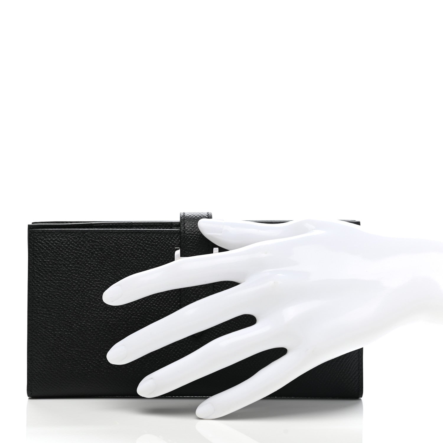 Hermes Epsom Bearn Gusset Wallet Black 2 of 8