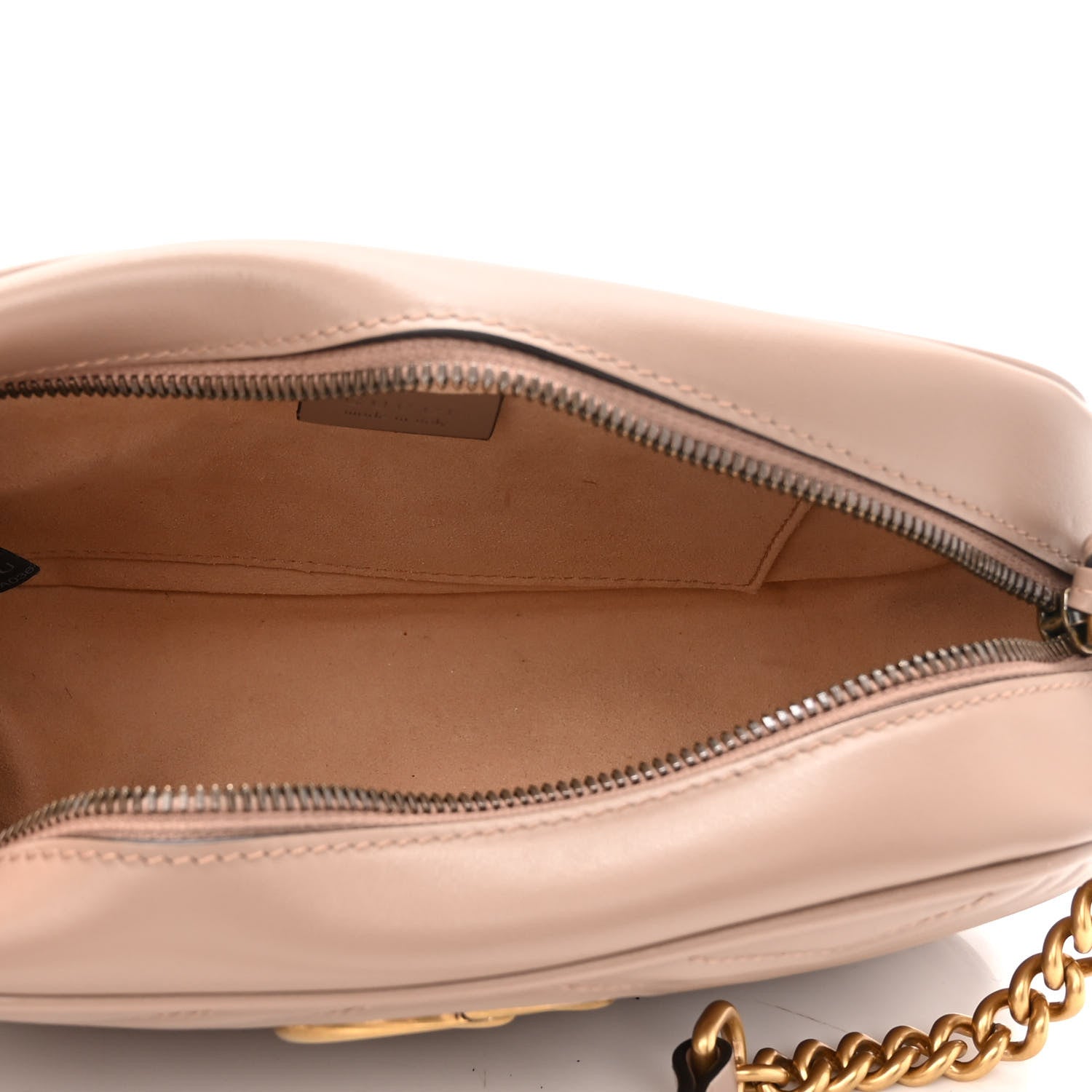 Gucci Calfskin Matelasse Small GG Marmont Chain Shoulder Bag Porcelain Rose 5 of 10