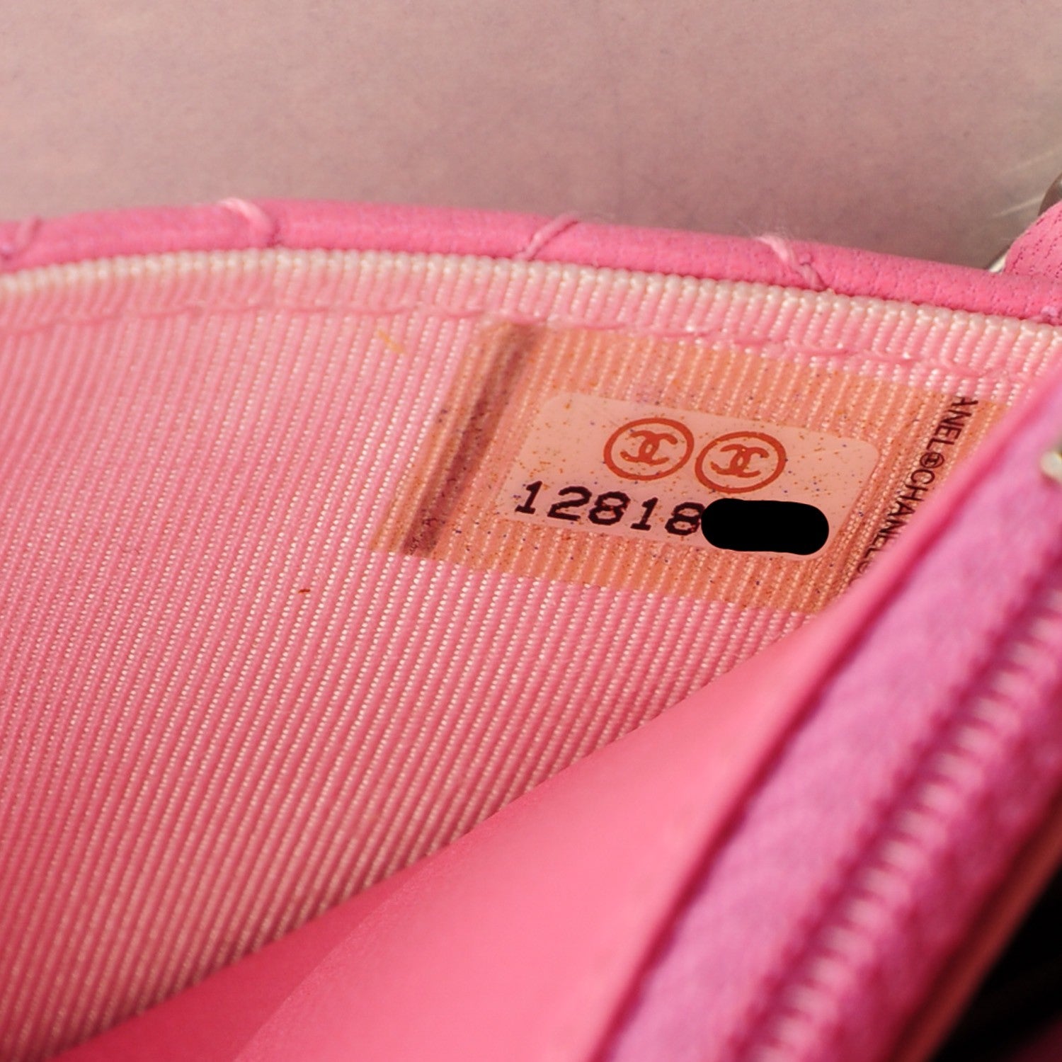 Chanel Lambskin Micro Quilted Wallet On Chain WOC Pink 8 of 8