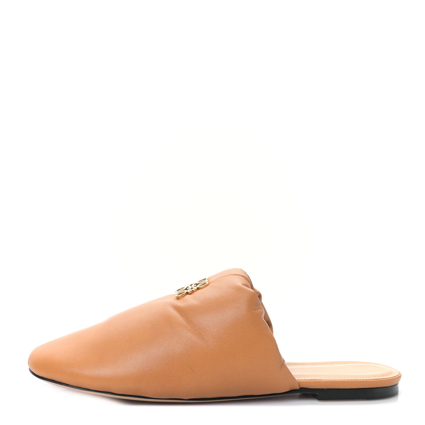 Lambskin Anagram Padded Mules 39 Warm Desert