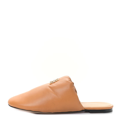 Loewe Lambskin Anagram Padded Mules 39 Warm Desert 1 of 8