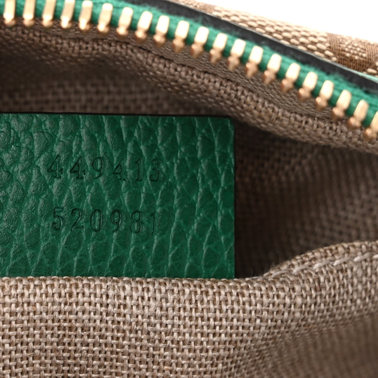 Monogram Dollar Calfskin Mini Bree Messenger Bag Beige Ebony Emerald