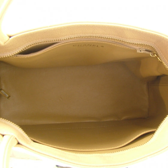 Chanel Caviar Quilted Medallion Tote Beige 6 of 11