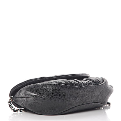 Chanel Caviar Half Moon Wallet On Chain WOC Black 4 of 13