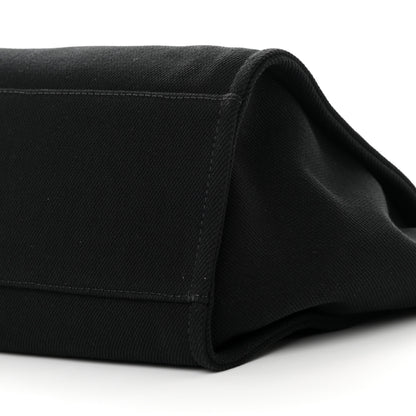 Chanel Canvas Pearl Medium Deauville Tote Black 10 of 11