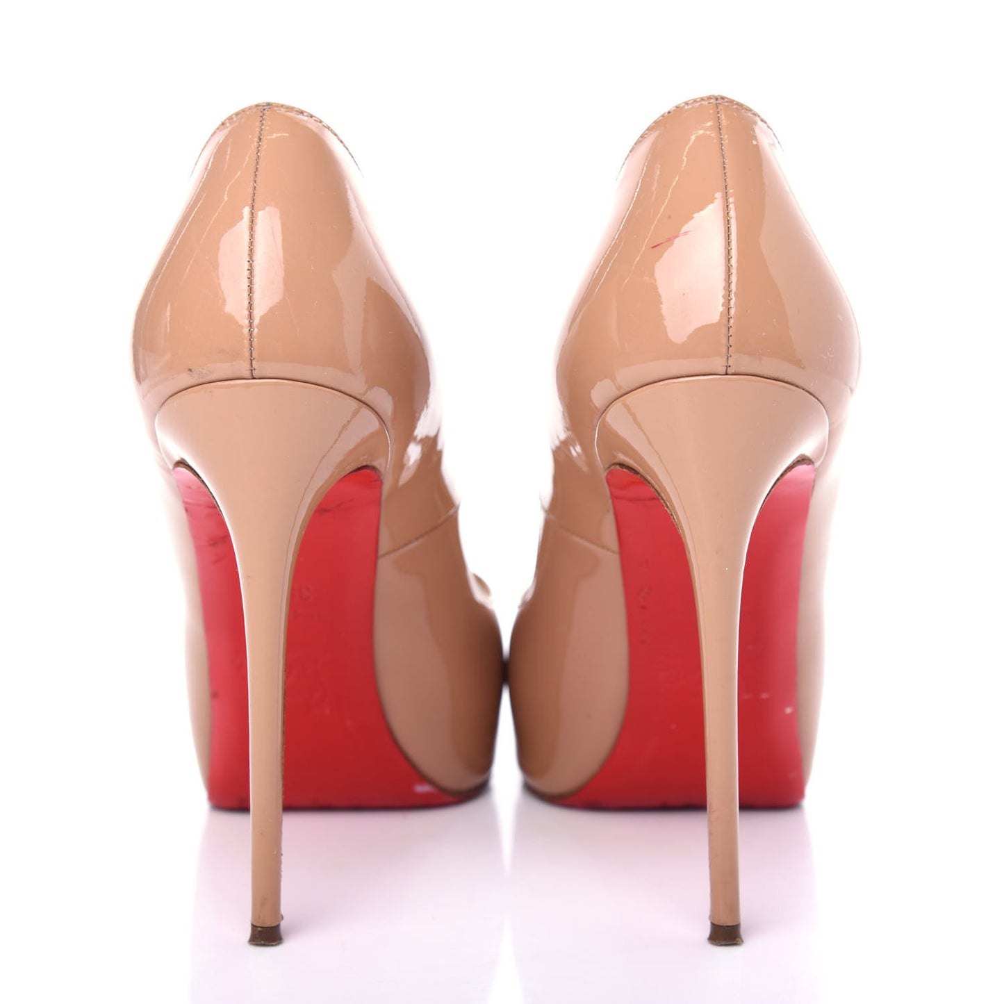 Patent New Very Prive 120 Pumps 35.5 Nude