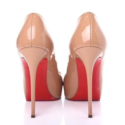 Christian Louboutin Patent New Very Prive 120 Pumps 35.5 Nude 7 of 13
