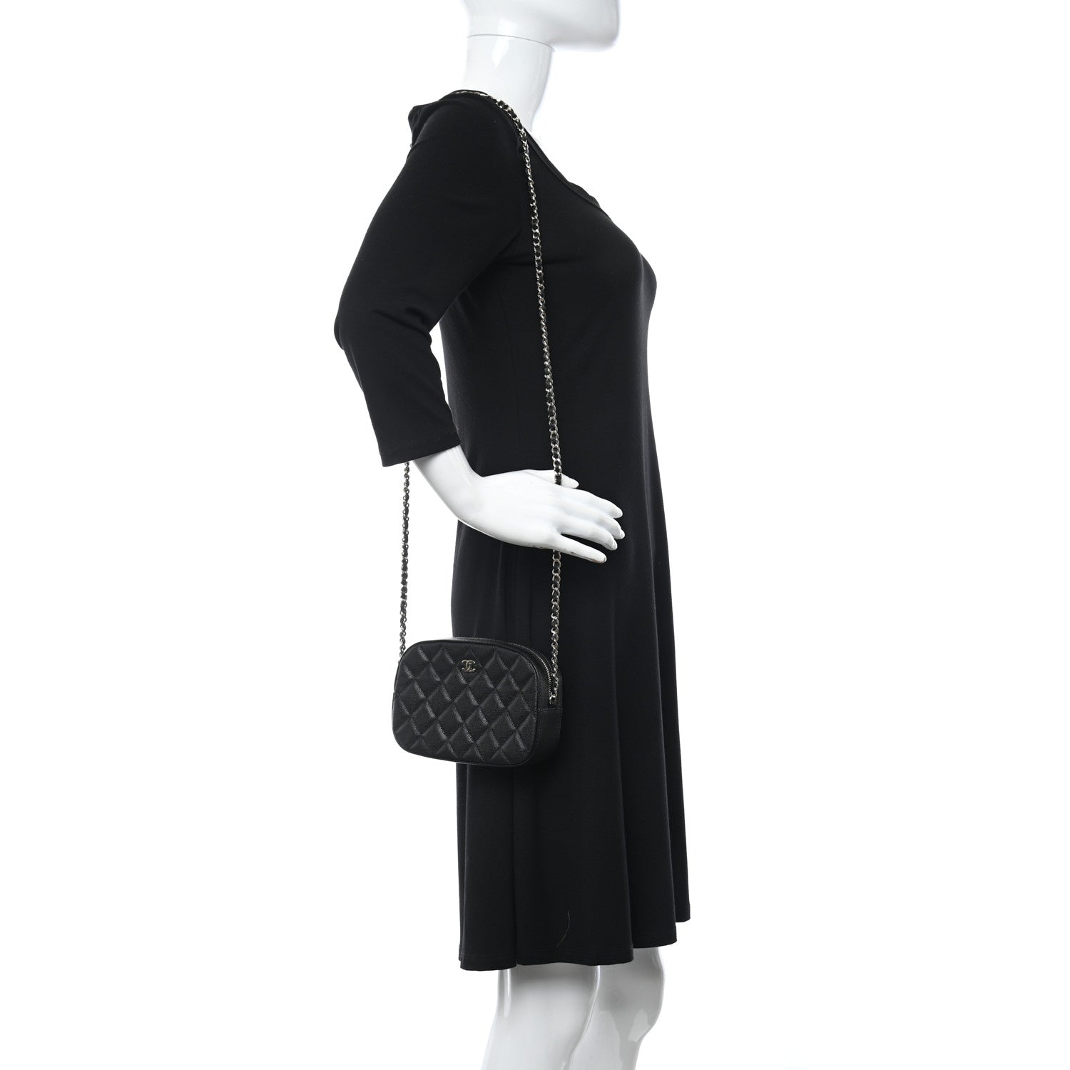 Chanel Caviar Quilted Vanity With Chain Black 2 of 11