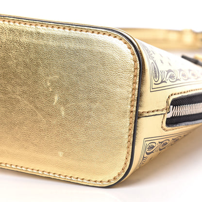 Gucci X SEGA Calfskin GUCCY Stars Mini Dome Shoulder Bag Gold 7 of 11