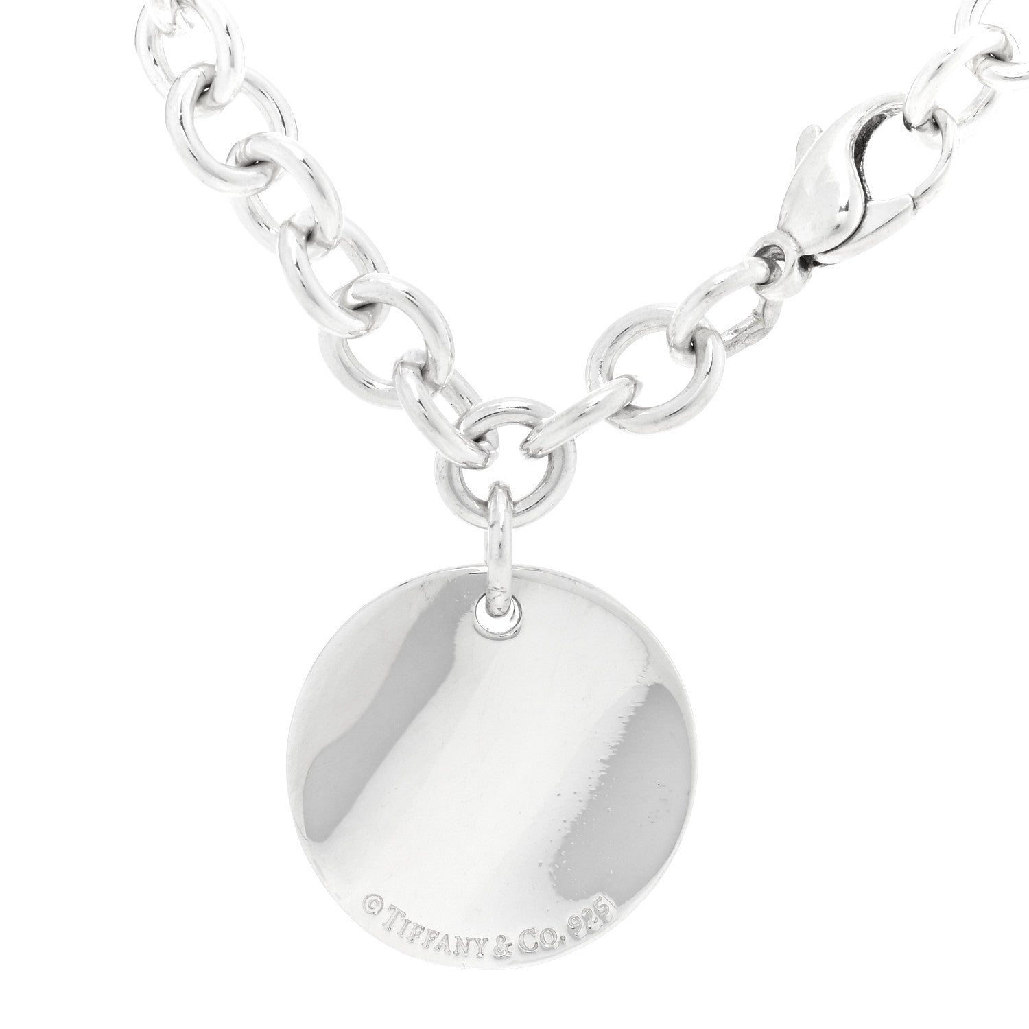 Tiffany Sterling Silver Notes Round Tag Charm Bracelet 3 of 3
