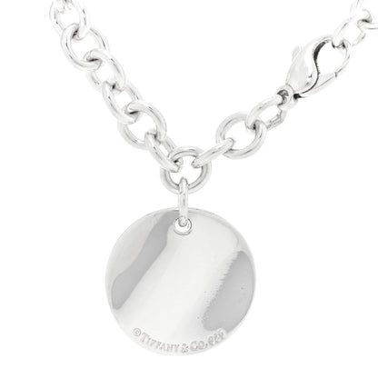 Tiffany Sterling Silver Notes Round Tag Charm Bracelet 3 of 3