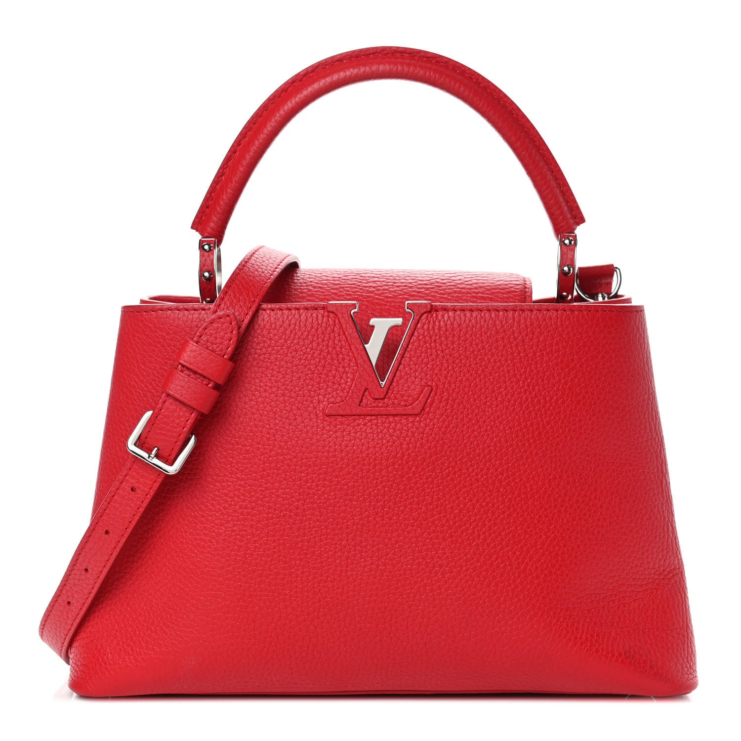 Louis Vuitton Taurillon Capucines PM Rubis 1 of 5