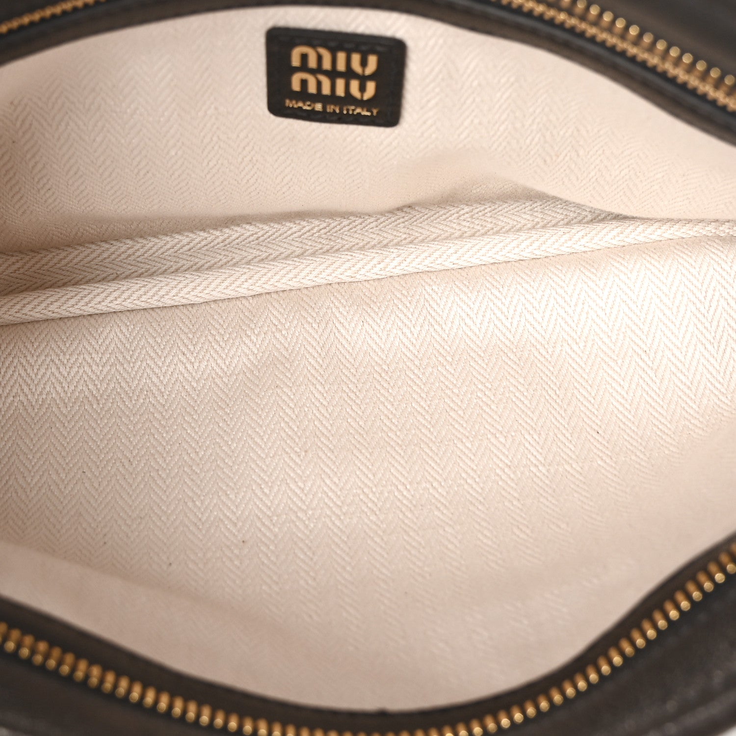 Miu Miu Nappa Aviator Regular Aventure Shoulder Bag Black 5 of 9