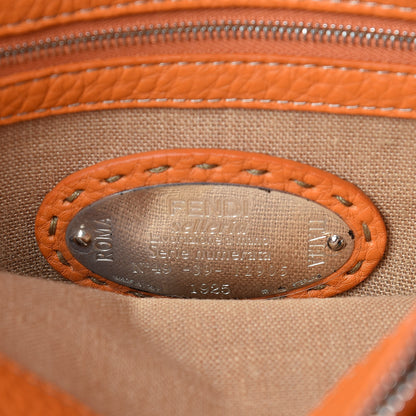 Fendi Cuoio Romano Selleria Medium Linda Satchel Orange 8 of 9