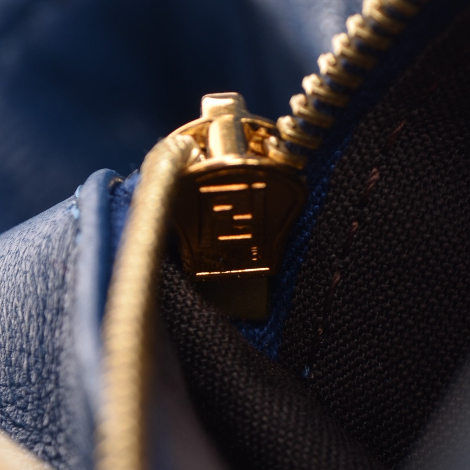 Fendi Nappa Mini Peekaboo Iconic Satchel Iris 9 of 11