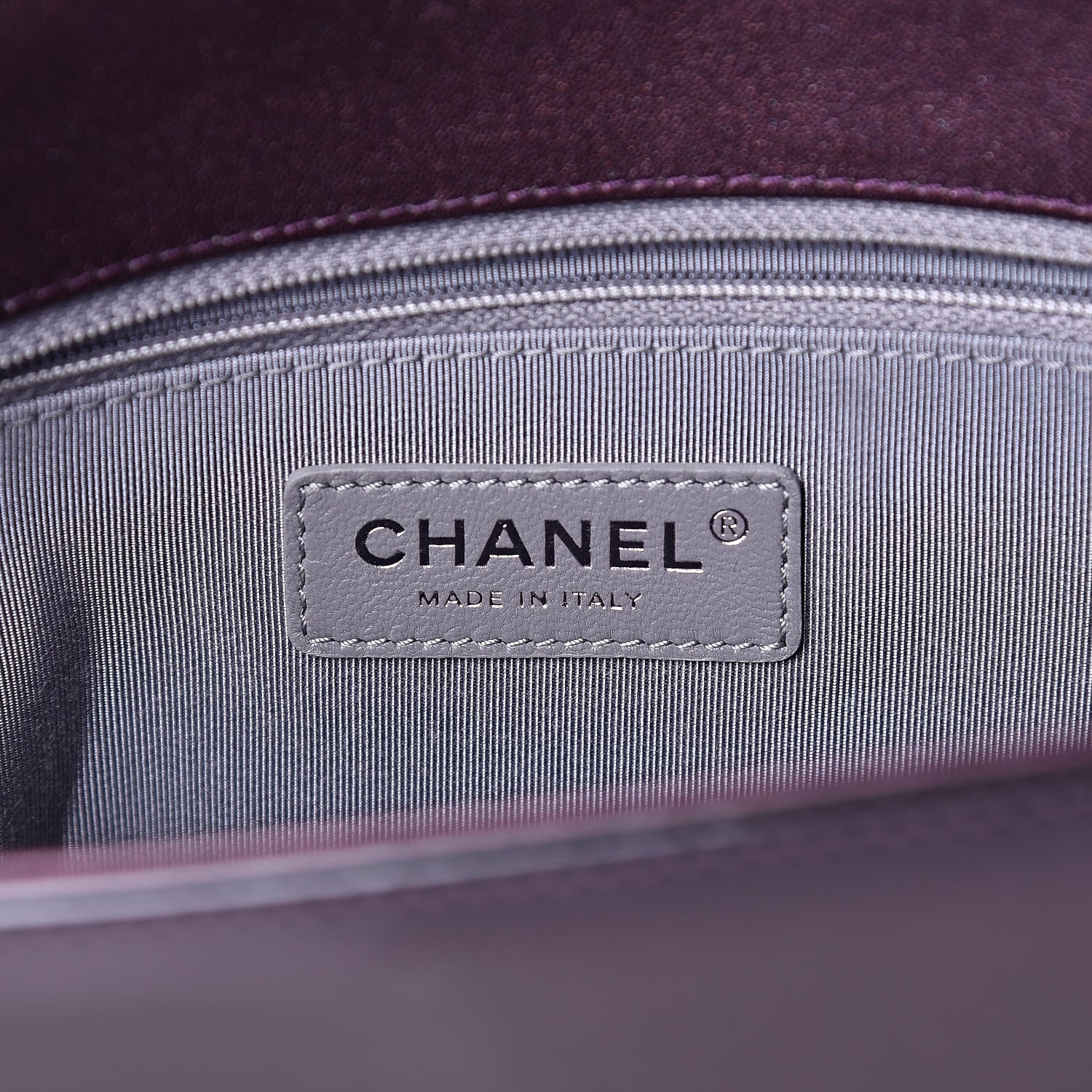 Chanel Iridescent Patent Quilted Medium Coco Boy Flap Purple 6 of 11