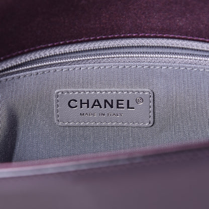 Chanel Iridescent Patent Quilted Medium Coco Boy Flap Purple 6 of 11