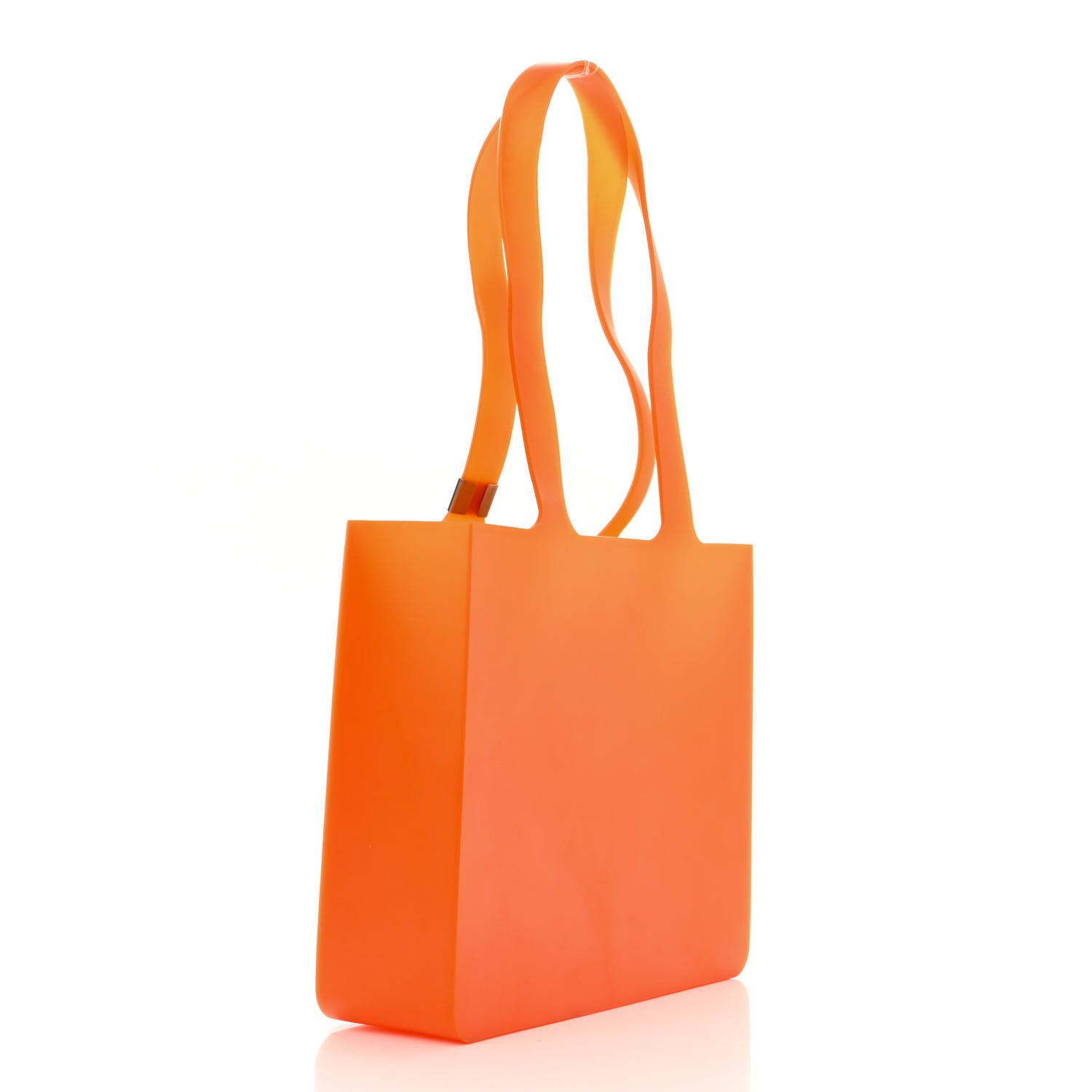 Chanel Jelly Rubber Tote Orange 2 of 10