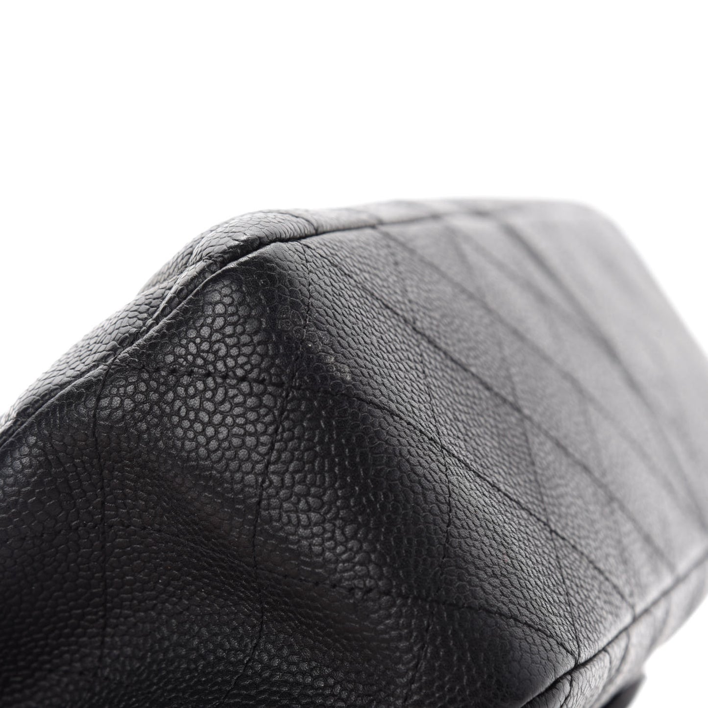 Caviar Quilted Jumbo Single Flap Black