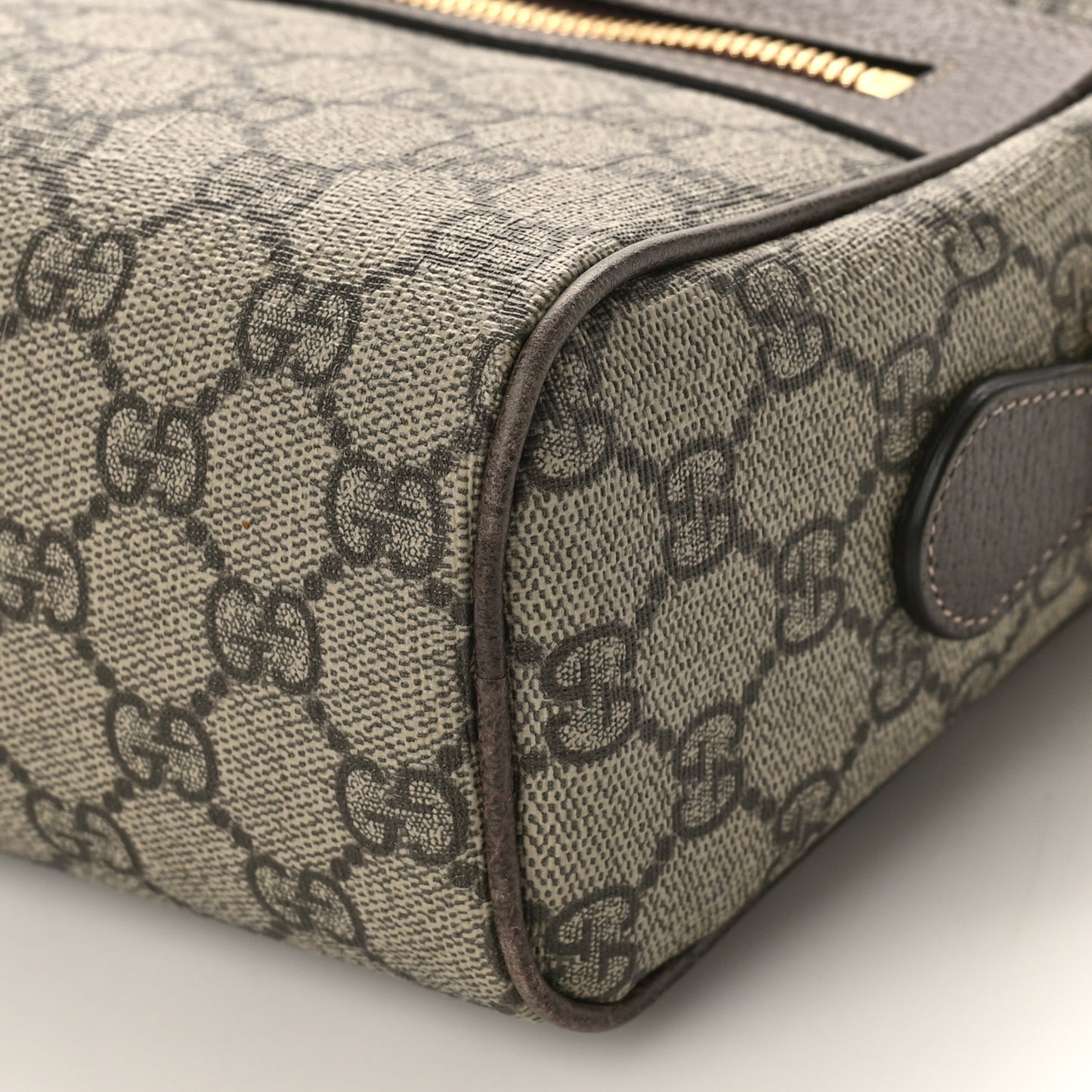 GG Supreme Monogram Web Small Ophidia Shoulder Bag Brown