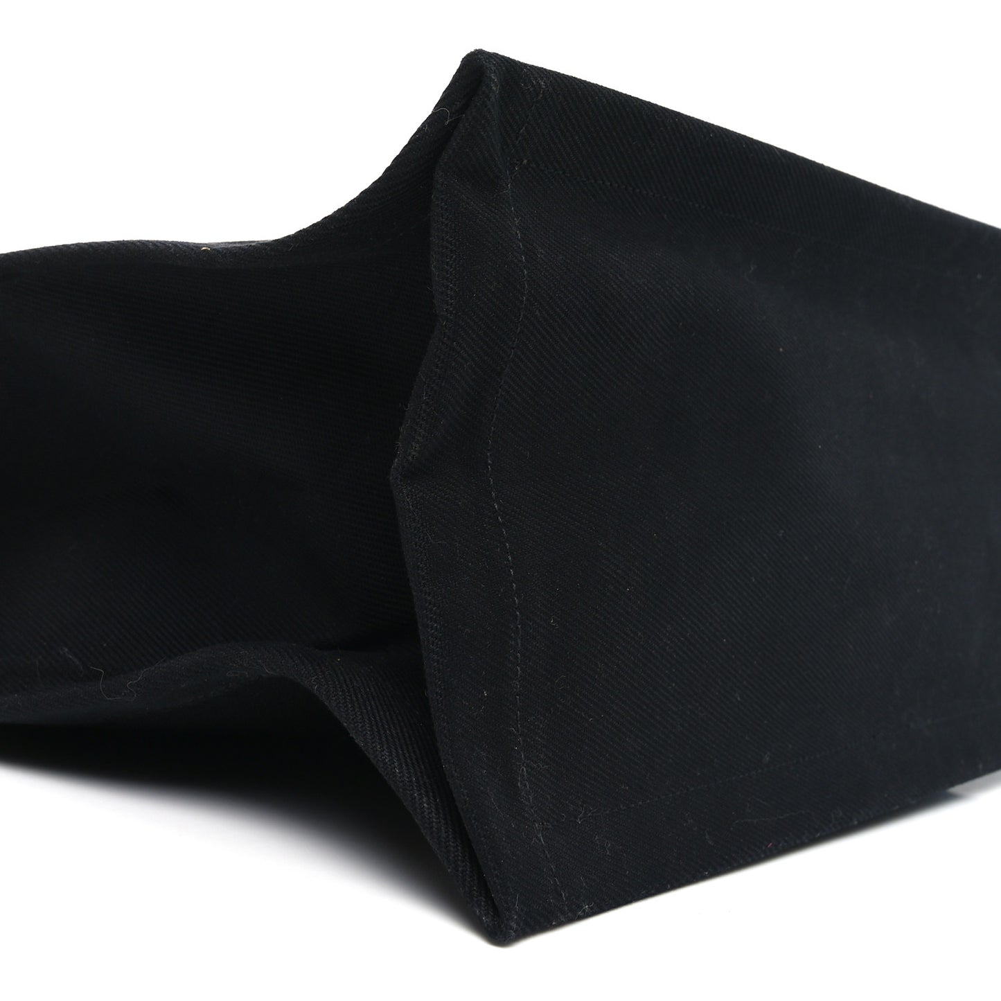 Linen Calfskin Rive Gauche Tote Black