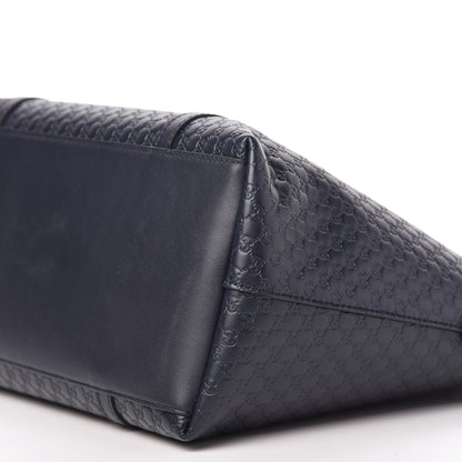 Gucci Soft Microguccissima Dome Satchel Navy 7 of 10