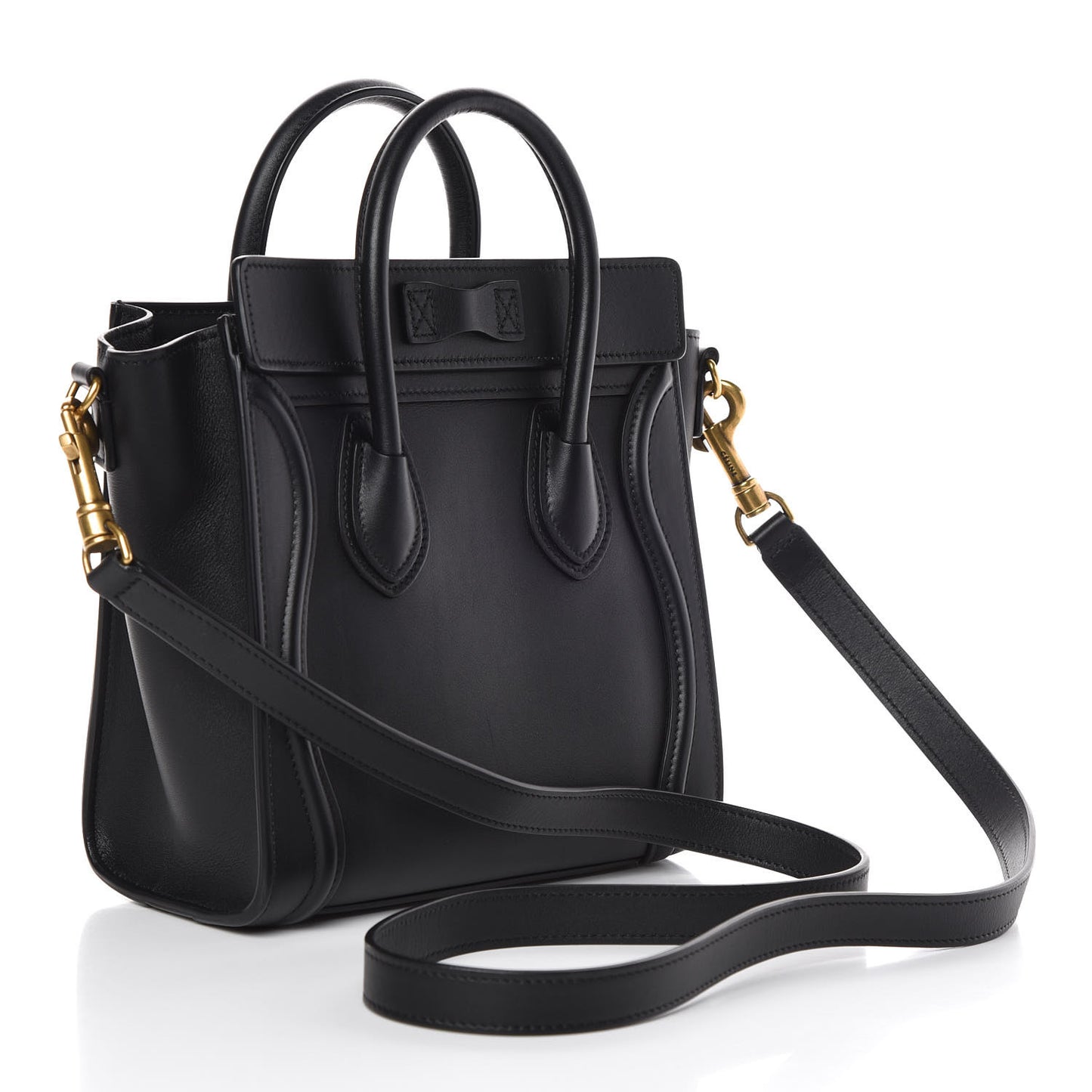 Smooth Calfskin Nano Luggage Black