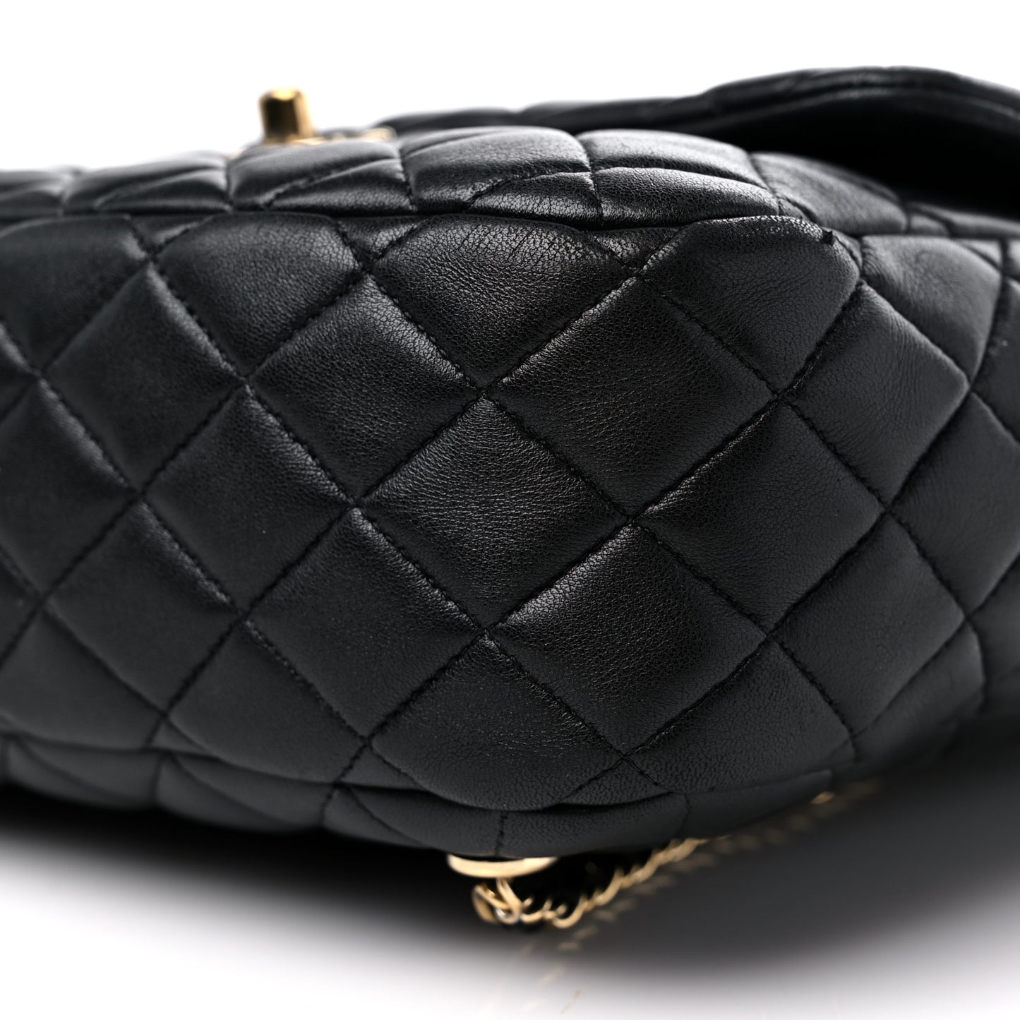 Lambskin Quilted Large In Seoul Backpack Black