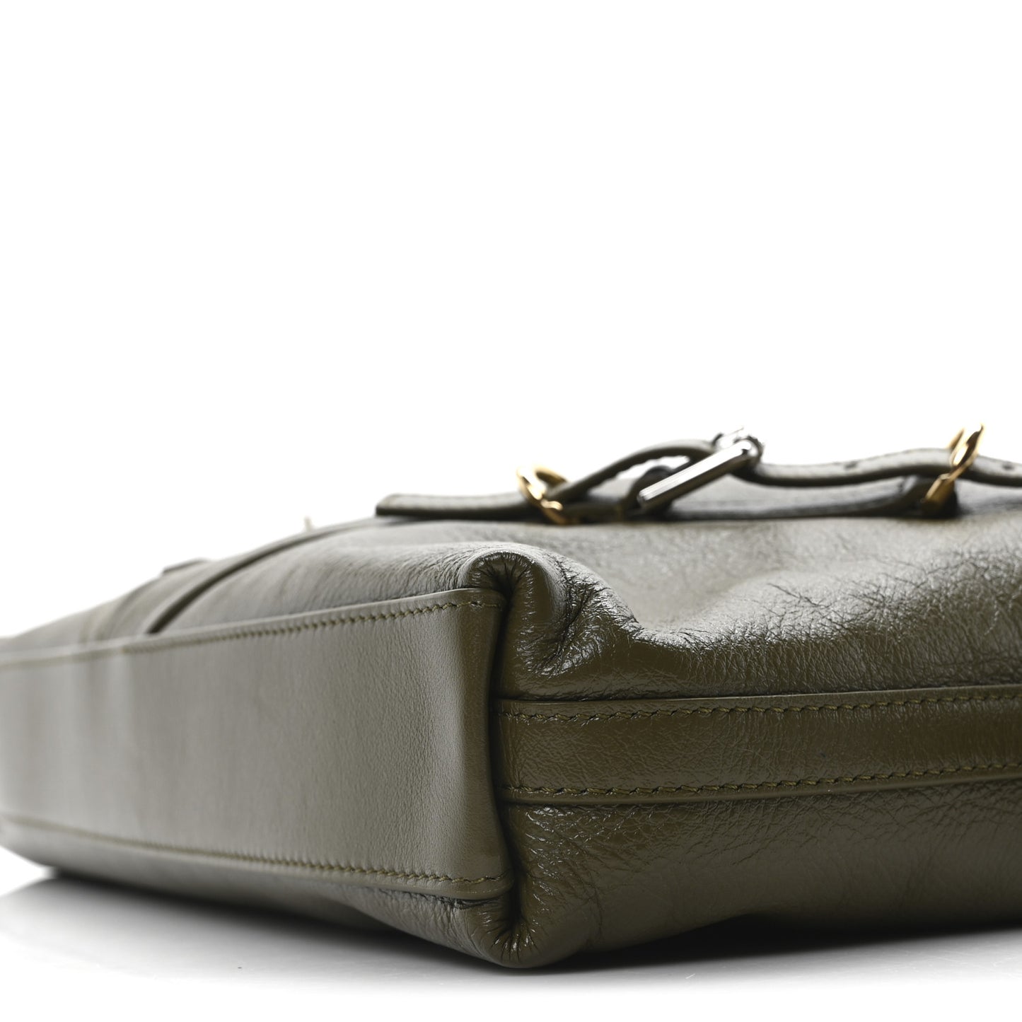 Calfskin Medium Voyou Bag Dark Khaki