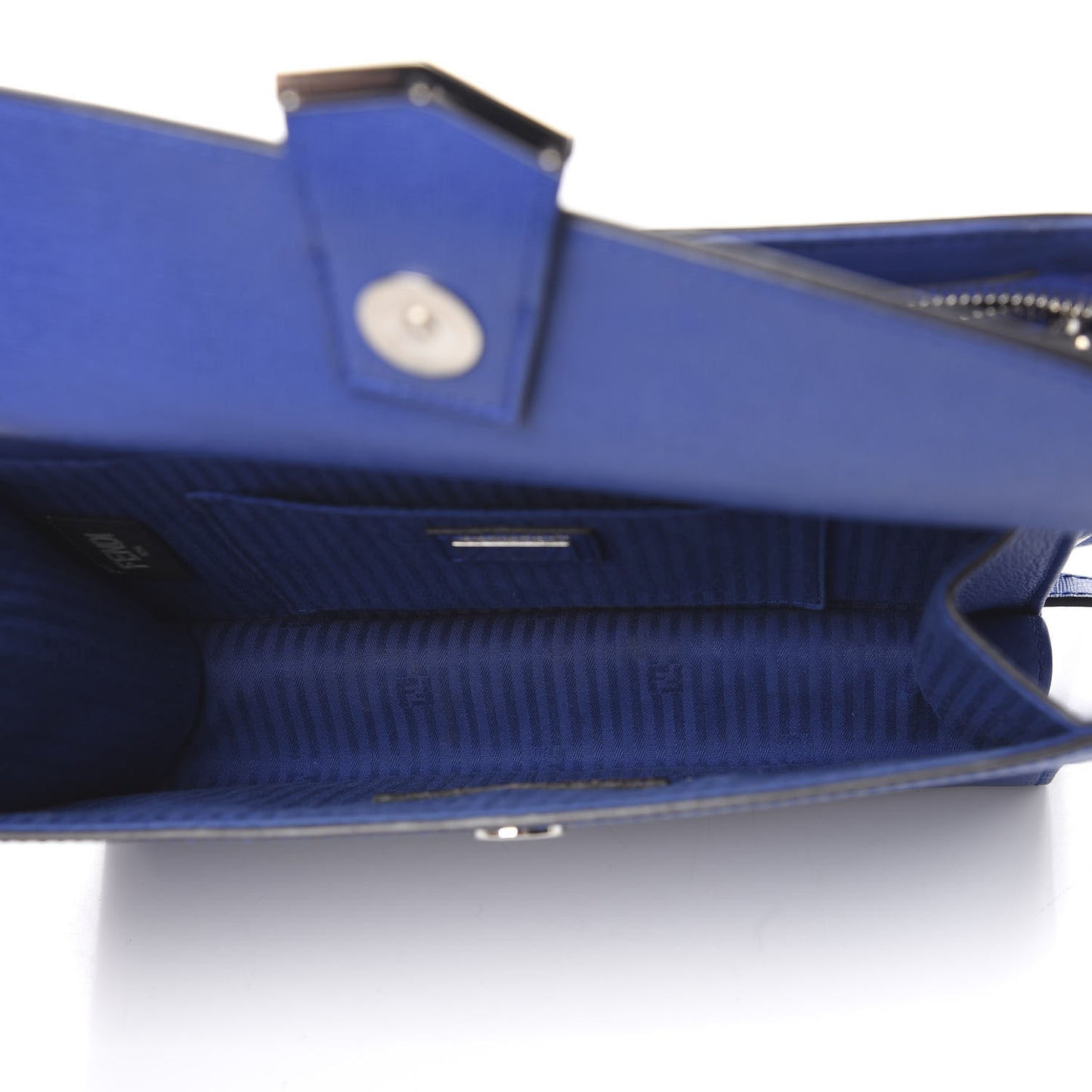 Vitello Elite Flamingo Demi Jour Shoulder Bag Blue Neon