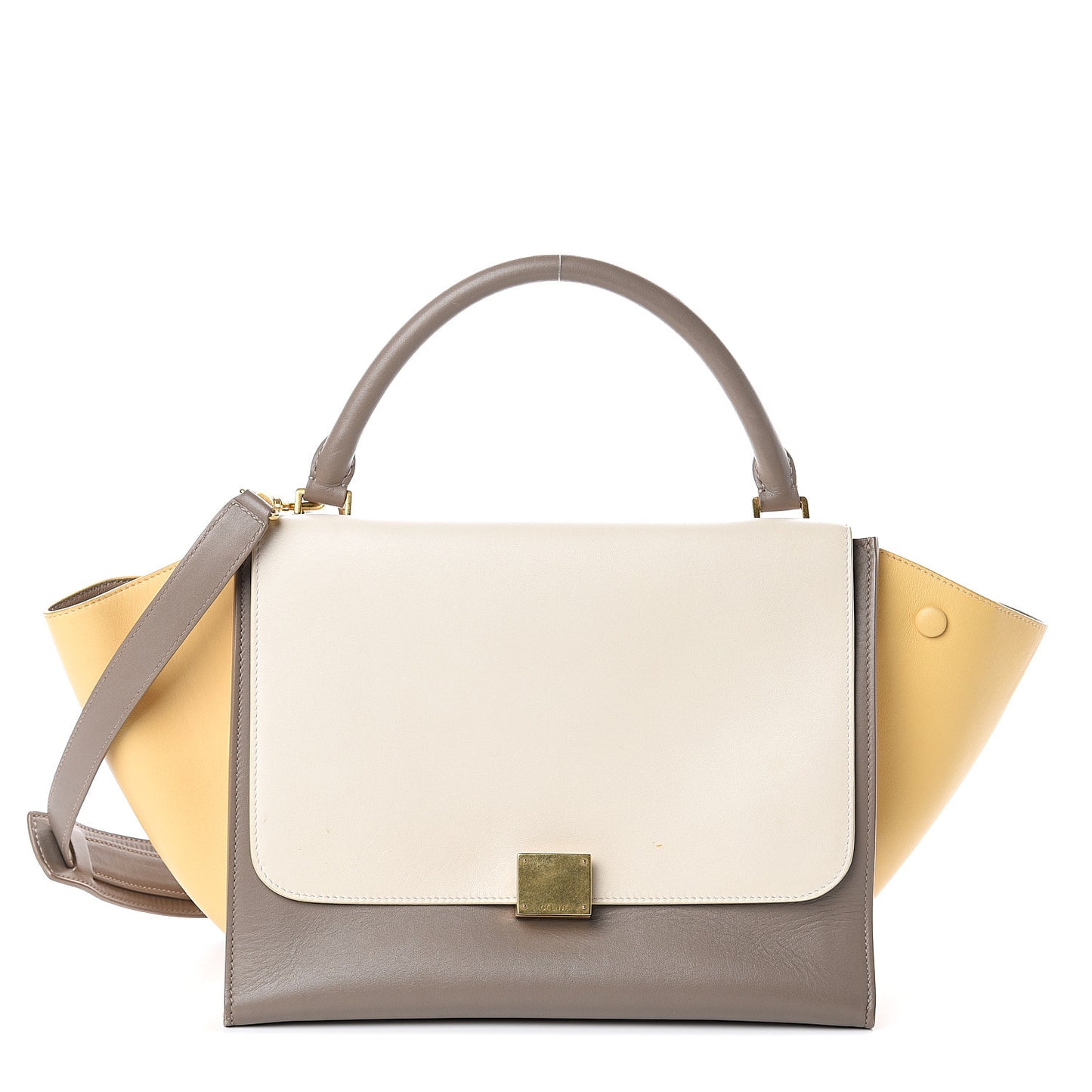 Smooth Calfskin Medium Tri-Color Trapeze Butter