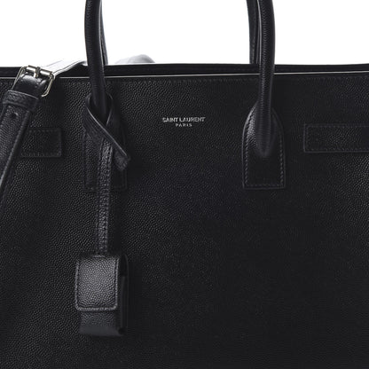 Saint Laurent Grained Calfskin Baby Sac De Jour Black 8 of 8