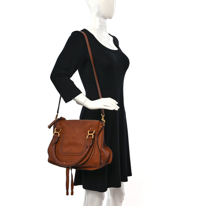 Chloe Calfskin Medium Marcie Satchel Tan 2 of 15
