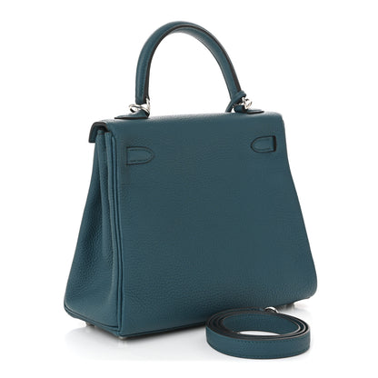 Hermes Togo Kelly Retourne 25 Vert Bosphore 4 of 21
