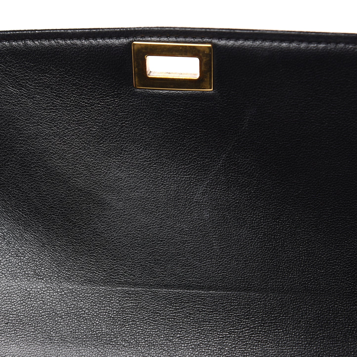 Box Calfskin Medium Classic Box Flap Bag Black