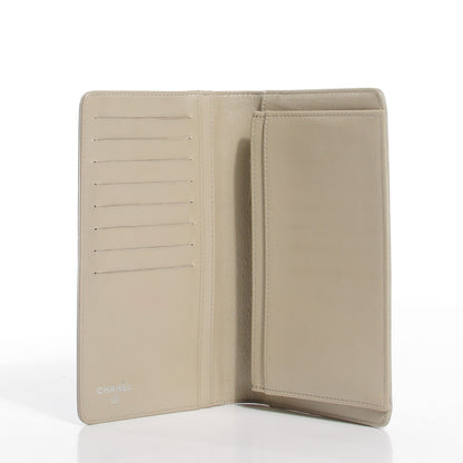 Chanel Caviar Sevruga Yen Wallet Pearl 5 of 7