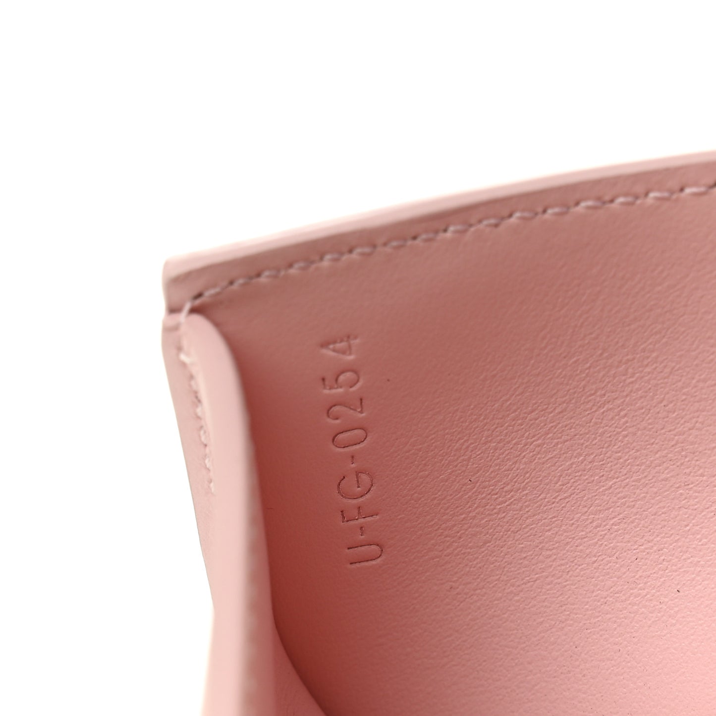 Shiny Calfskin Compact Triomphe Wallet With Coin Purse Pink