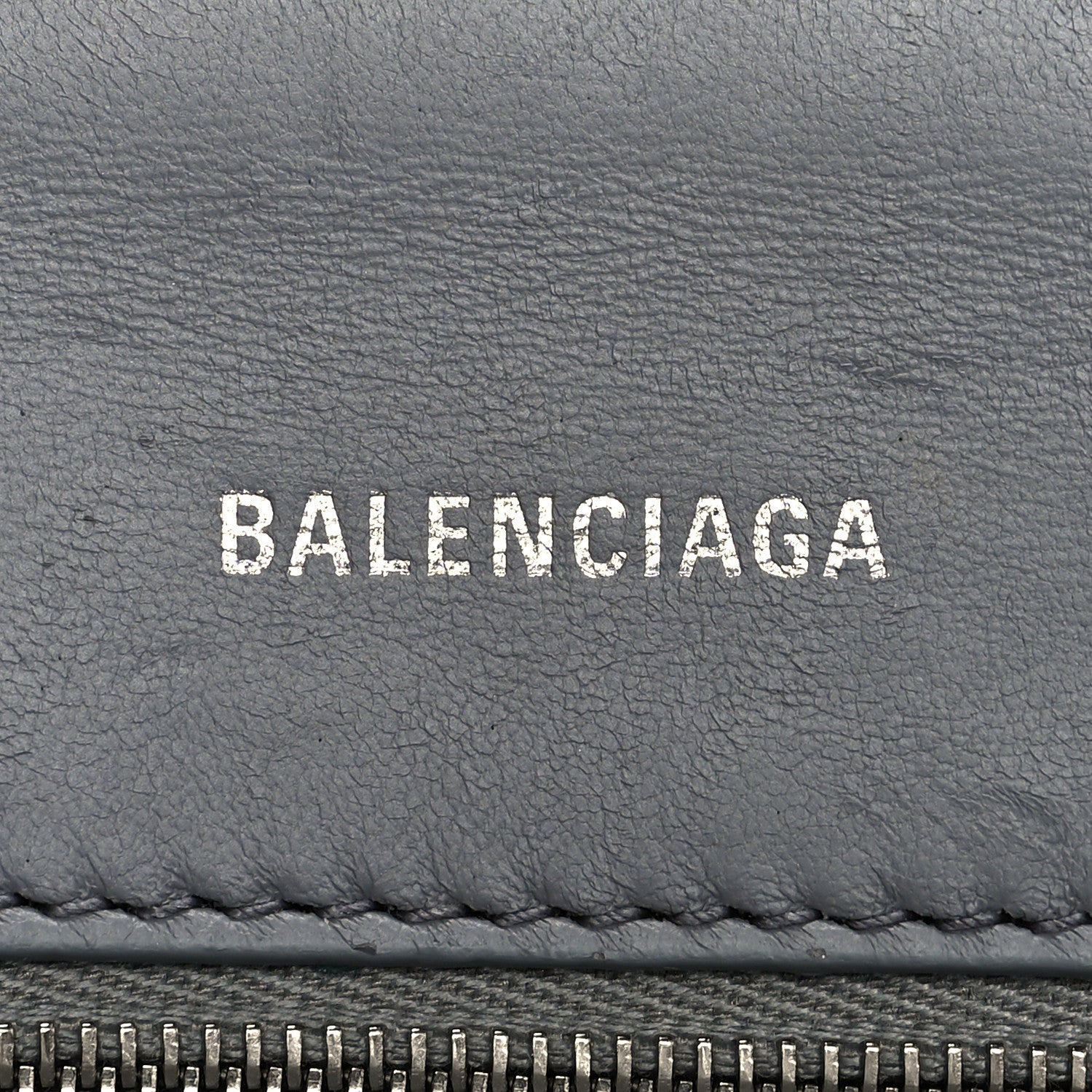 Balenciaga Shiny Calfskin Crocodile Embossed Small Hourglass Top Handle Bag Balenciaga Grey 6 of 13