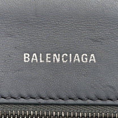 Balenciaga Shiny Calfskin Crocodile Embossed Small Hourglass Top Handle Bag Balenciaga Grey 6 of 13