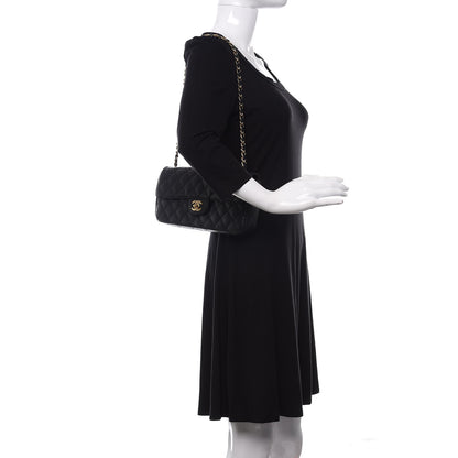Chanel Caviar Quilted East West Flap Black 2 of 11