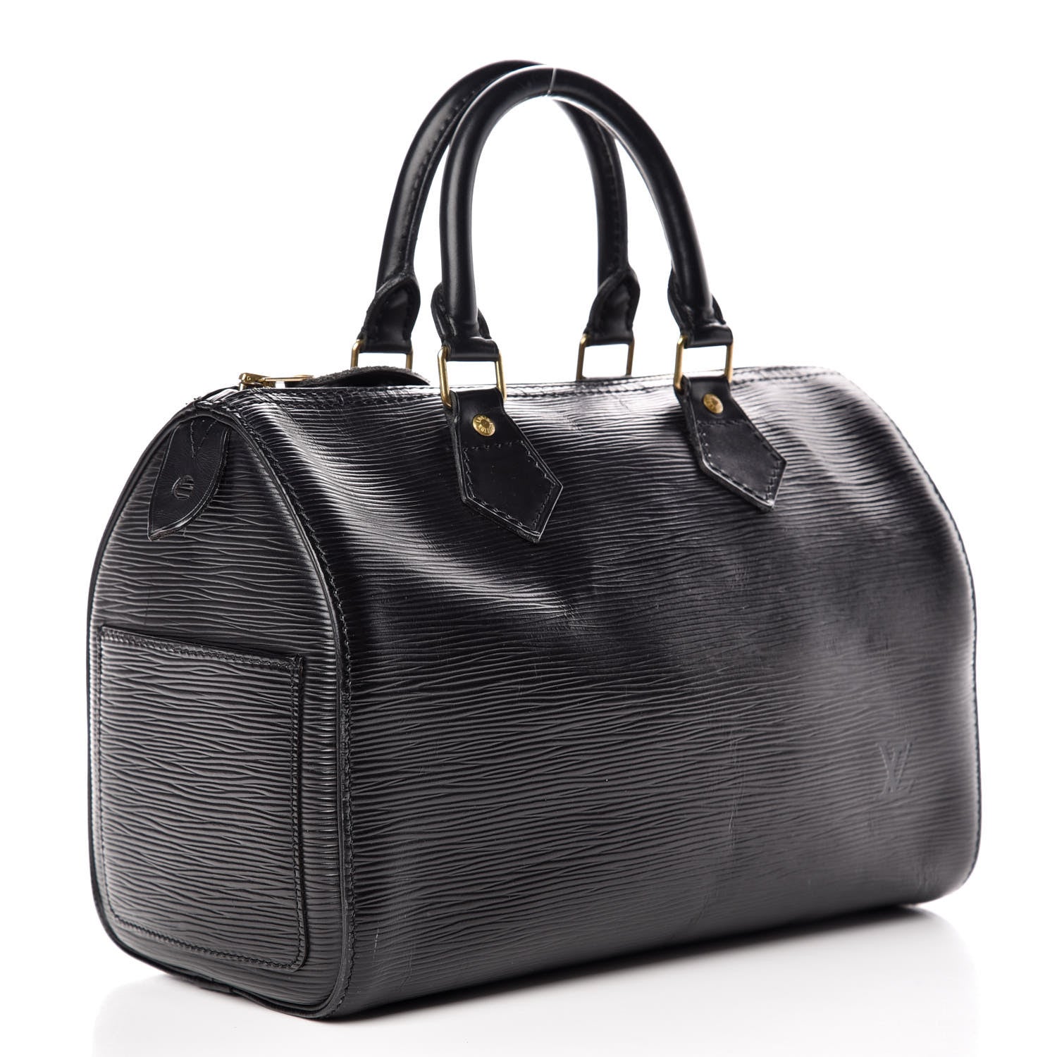 Louis Vuitton Epi Speedy 25 Black 3 of 16