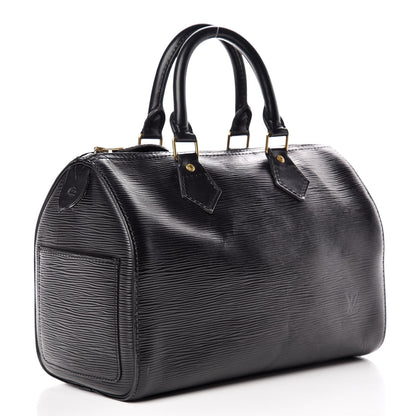 Louis Vuitton Epi Speedy 25 Black 3 of 16