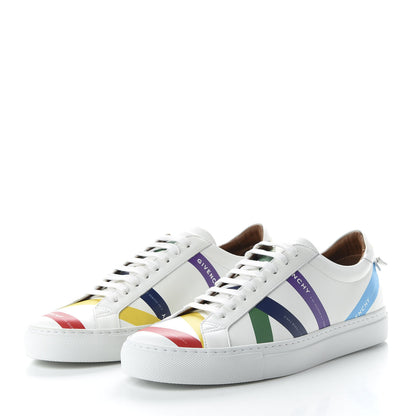 Givenchy Calfskin Logo Tape Womens Urban Street Sneakers 41 White 3 of 10