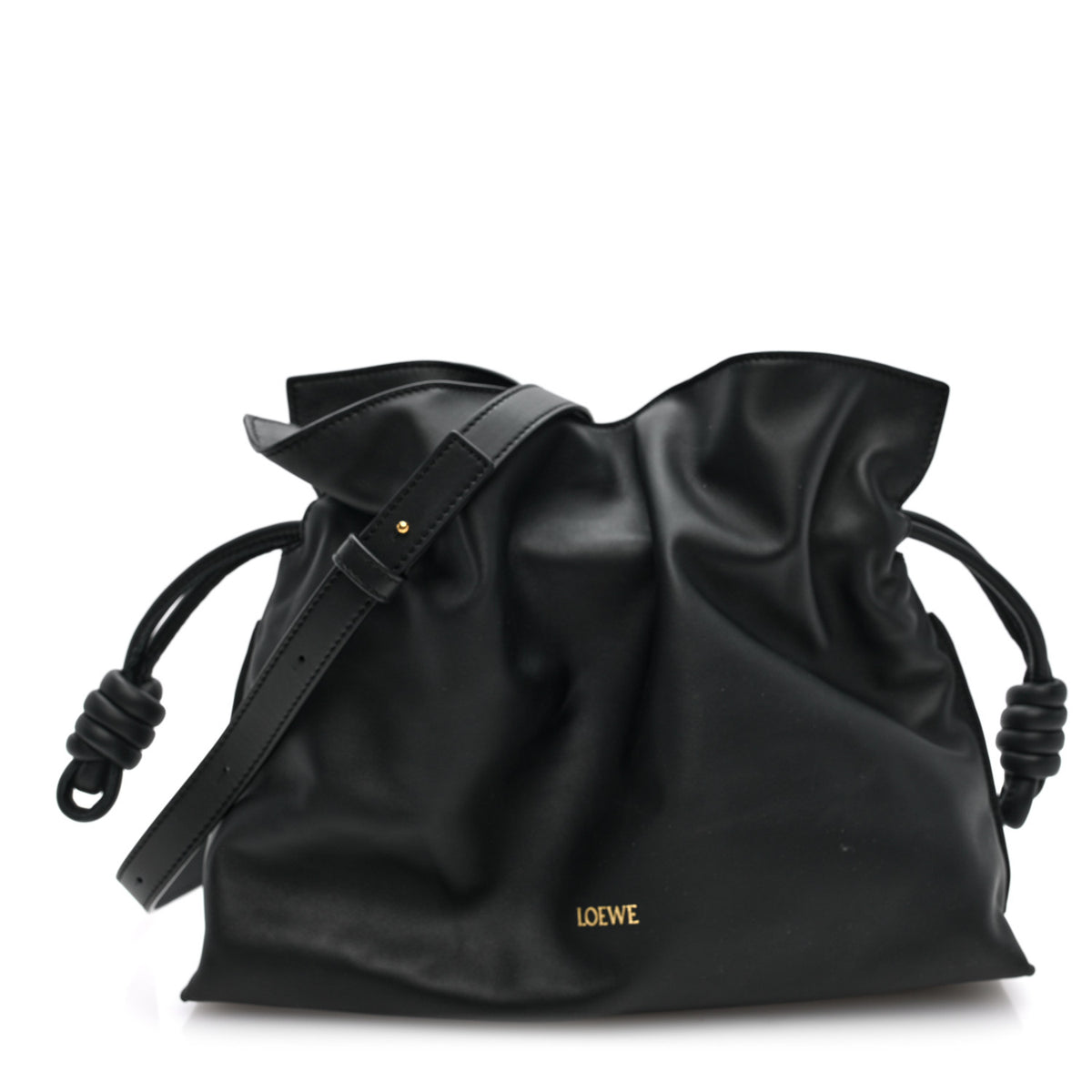 Loewe Nappa Medium Flamenco Knot Bag Black 1 of 9