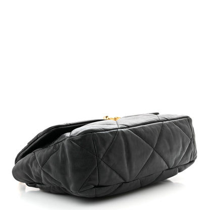 Chanel Lambskin Quilted Large Chanel 19 Flap Black 4 of 10