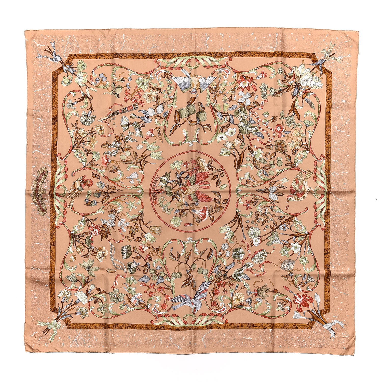 Hermes Silk Pierres D'Orient Et D'Occident Scarf 90 1 of 3
