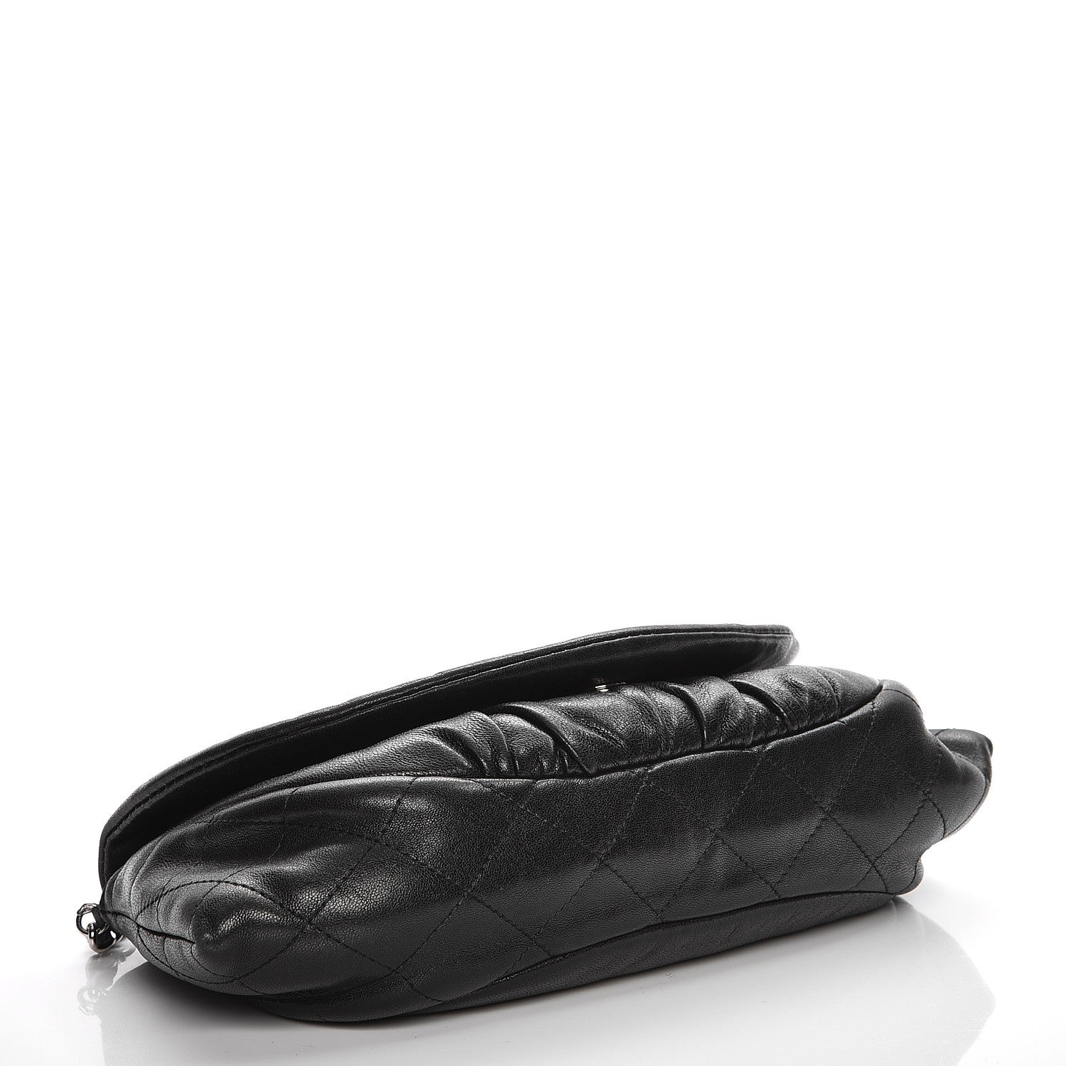 Chanel Lambskin Half Moon Wallet On Chain WOC Black 4 of 10