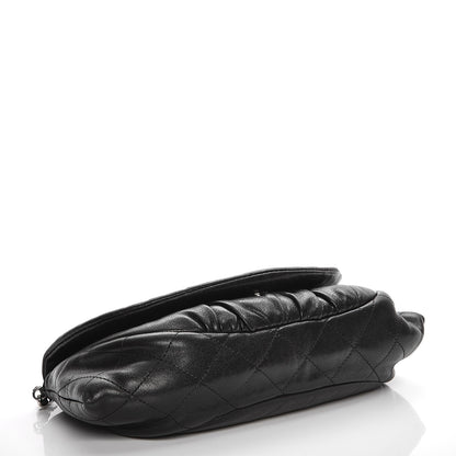 Chanel Lambskin Half Moon Wallet On Chain WOC Black 4 of 10