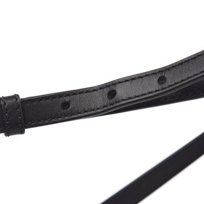 Burberry Grainy Calfskin House Check Small Maidstone Black 13 of 14