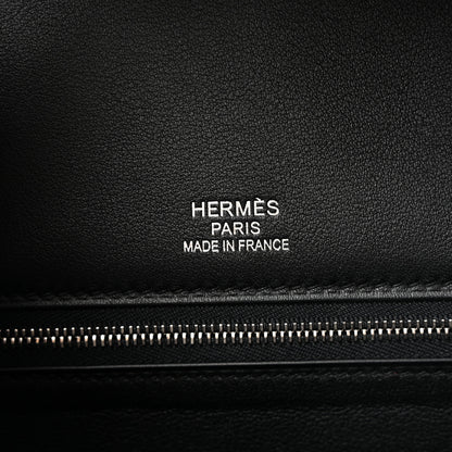 Hermes Toile Swift Birkin 35  Natural Black 5 of 12